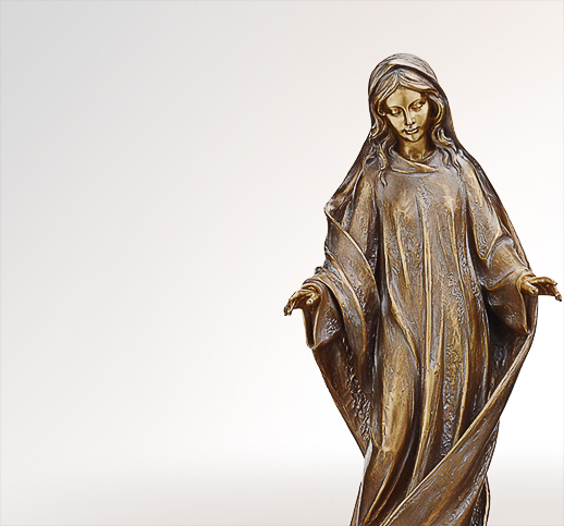 Maria die Versonnene Kunstvolle Madonnafiguren aus Bronze