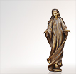 Madonnen Maria die Versonnene: Kunstvolle Madonnafiguren aus Bronze