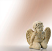 Engelskulptur Little Angle: Engelfiguren aus Stein als Grabschmuck