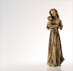 Madonna Grabfigur Maria Alisea: Marienfiguren aus Bronze