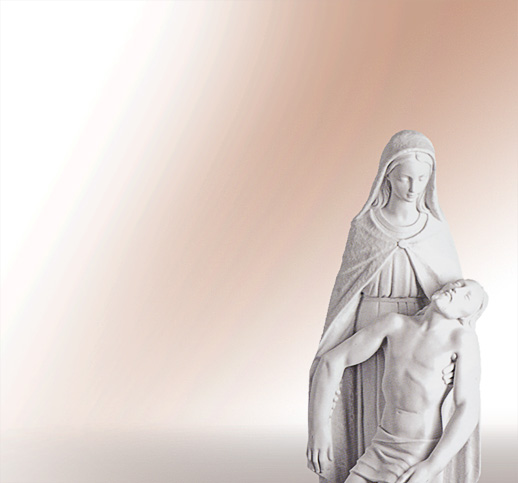 Maria mit Jesus Christus Steinfiguren
