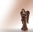 Engel Grabfigur Angelo Senso: Engel aus Bronze