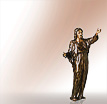 Christusfigur Jesus Pastore: Jesus Grabfiguren aus Bronze