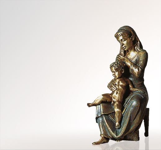 Maria die Sanftmütige Klassische Madonna Bronzefiguren