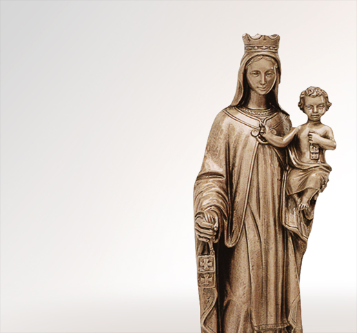 Mutter Jesu Madonna Skulptur aus Bronze