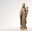 Bronzefigur Madonna Mutter Jesu: Madonna Skulptur aus Bronze