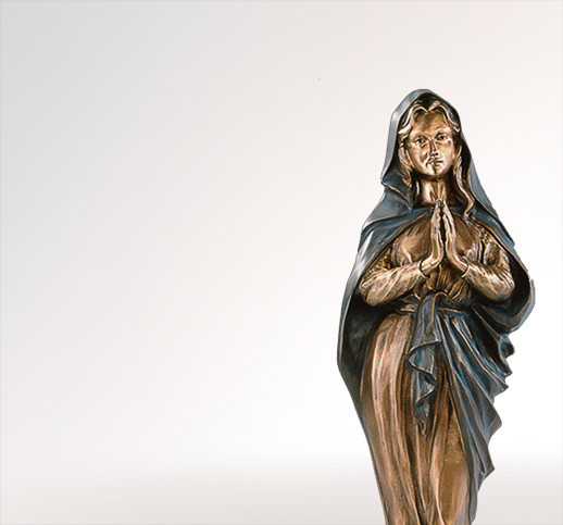 Maria die Preisende Moderne Madonnenfiguren aus Bronze
