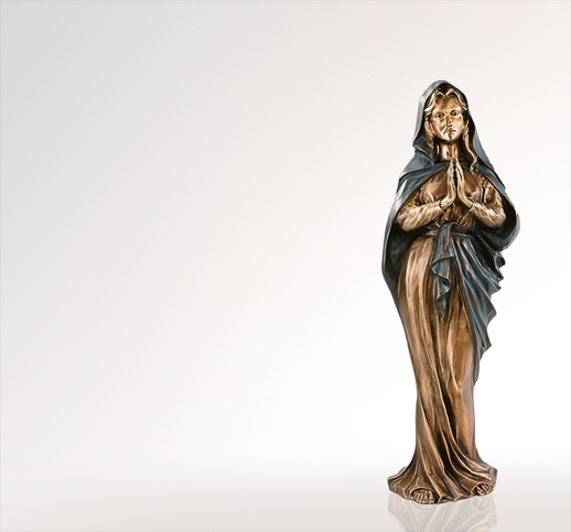 Maria die Preisende Moderne Madonnenfiguren aus Bronze