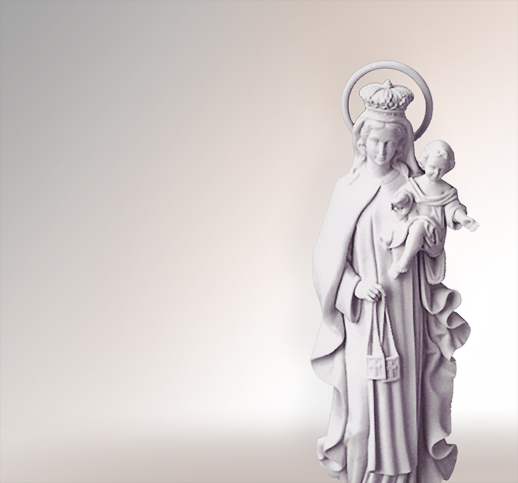 Vergine Del Carmine Maria Skulpturen aus Stein