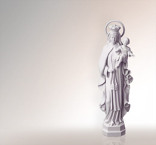 Vergine Del Carmine Maria Skulpturen aus Stein