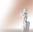Engel Figur Angelo Rosa: Steinfiguren Engel