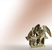 Grabengel Dialog mit einem Engel: Bronzeengel