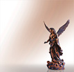 Engel Grabfigur Angelo Liberta: Bronzefiguren Engel