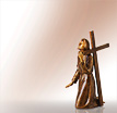 Jesus Grabfiguren Christus am Kreuz: Christusfiguren aus Bronze