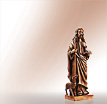 Jesus Grabfigur Guter Hirte: Jesusfigur aus Bronze