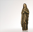 Grabfigur Maria Madonna Incontra: Madonna aus Bronze