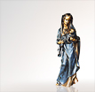 Bronzefiguren Madonna Madonna die Behutsame: Madonnen aus Bronze