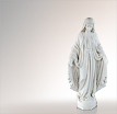 Mariaskulpturen Madonna Neve: Madonna Statue aus Marmor