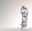 Madonna Steinfiguren als Grabfigur Maria mit Kind: Hochwertige Marienfigur aus Stein