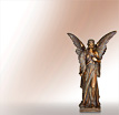 Engel Skulpturen Angelo Maestoso: Engel Figur aus Bronze