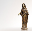 Madonnenfigur Maria die Zärtliche: Madonna Skulpturen aus Bronze