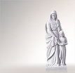 Marienfigur aus Stein Madonna Bambino: Moderne Madonnenfiguren aus Stein