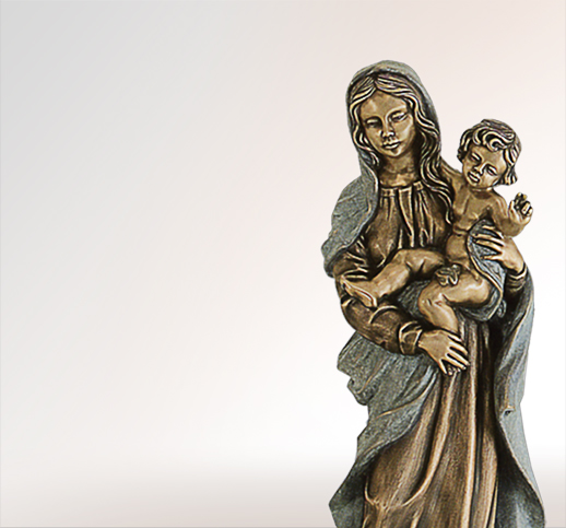Madonna Credere Maria Skulpturen aus Bronze
