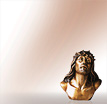 Jesusfigur aus Bronze Jesus Vittima: Jesus Bronzefigur - Christus Bronzefigur