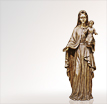 Marienfigur Maria mit dem Jesuskind: Madonnen aus Bronze als Bildhauerarbeit