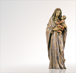 Madonnen Bronzefiguren Heilige Maria: Grabfigur Maria aus Bronze