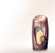 Kindergrablicht Fidelio: Grablampe aus Bronze