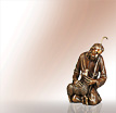 Jesus Bronzefigur Jesus der Hirte: Jesus Bronzefiguren - Christus Bronzefiguren