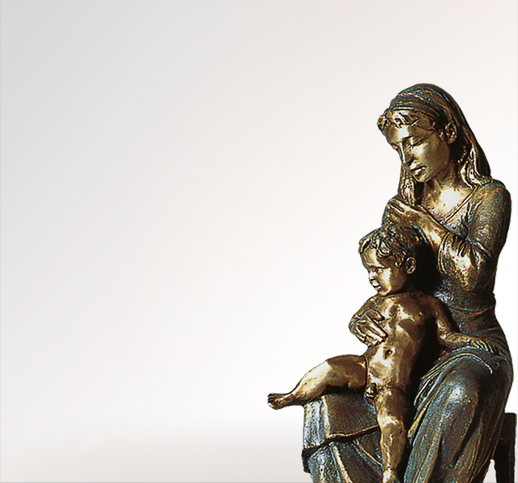 Maria die Sanftmütige Klassische Madonna Bronzefiguren