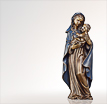 Mariafigur Madonna felicità: Madonnen Bronzefiguren