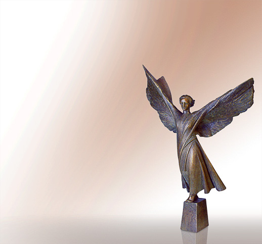 Angelo Volare Engelfigur aus Bronze