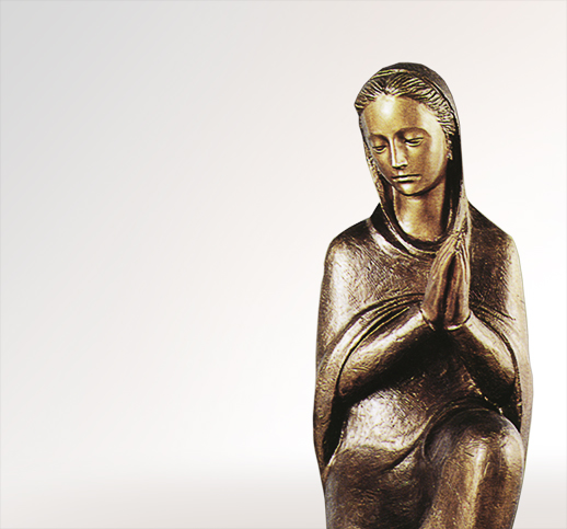 Madonna die Barmherzige Madonna Statue aus Bronze für ein Grab