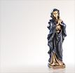 Madonna Skulpturen Göttin des Himmels: Madonnen Grabfigur aus Bronze