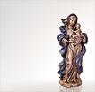 Marienfigur Maria die Beschirmende: Madonna aus Bronze