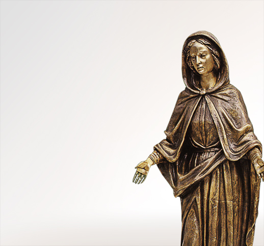 Maria die Zärtliche Madonna Skulpturen aus Bronze