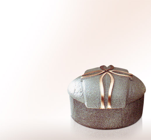 Agape Schale für Weihwasser aus Bronze