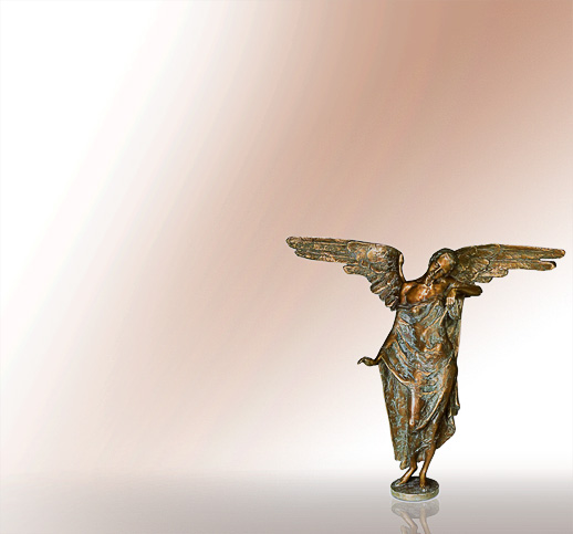 Angelo Riposo Grabengel aus Bronze