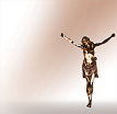 Jesusfigur aus Bronze Jesus Benedetto: Jesus aus Bronze